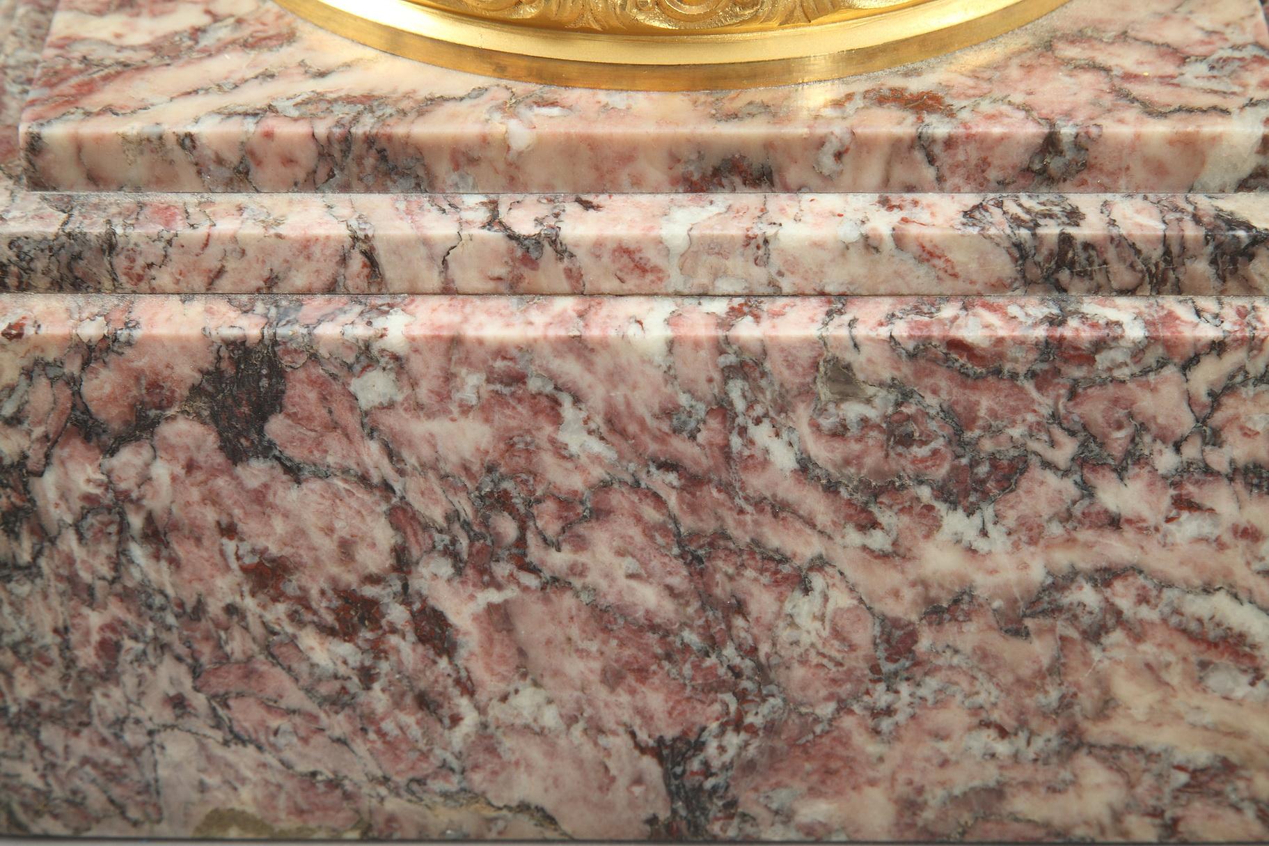 19th Century Napoleon III Brocatelle Marble Column In Good Condition For Sale In Paris, FR