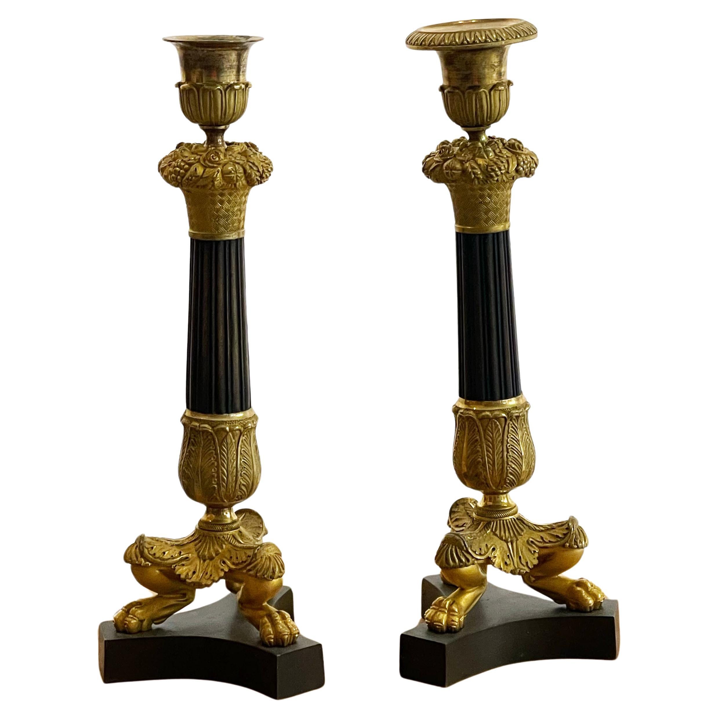 19th century Napoleon III candleholders