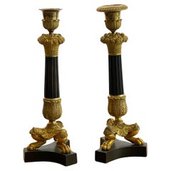 Antique 19th century Napoleon III candleholders