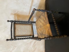 19th Century Napoleon III Caned Child Chair
