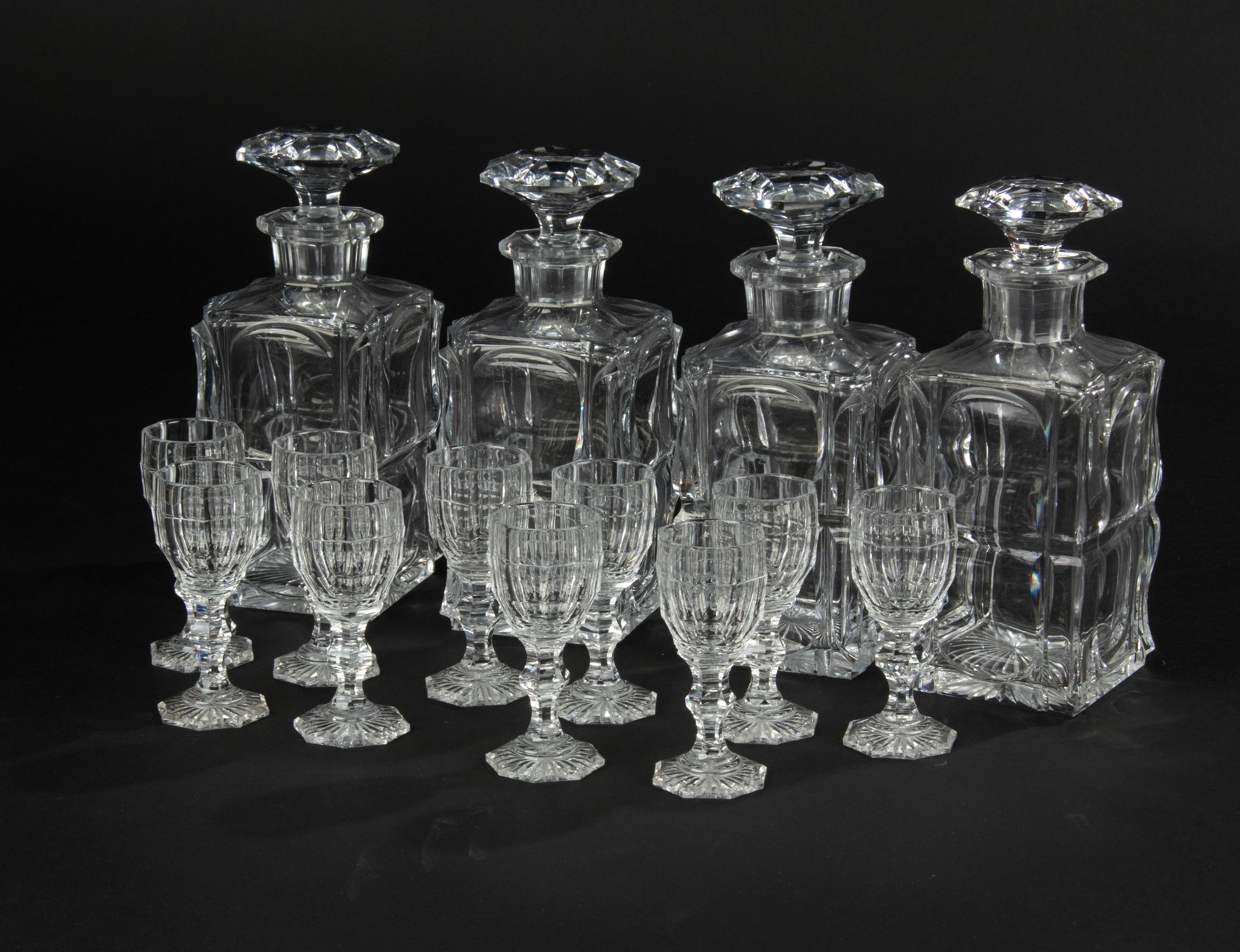 19th Century Napoleon III Crystal Liqueur Cabinet ‘Cave À Liqueur’ For Sale 1