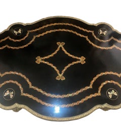 19th Century Napoleon III Ebonized Writing Desk w/ Gilt Bronze & M.O.P