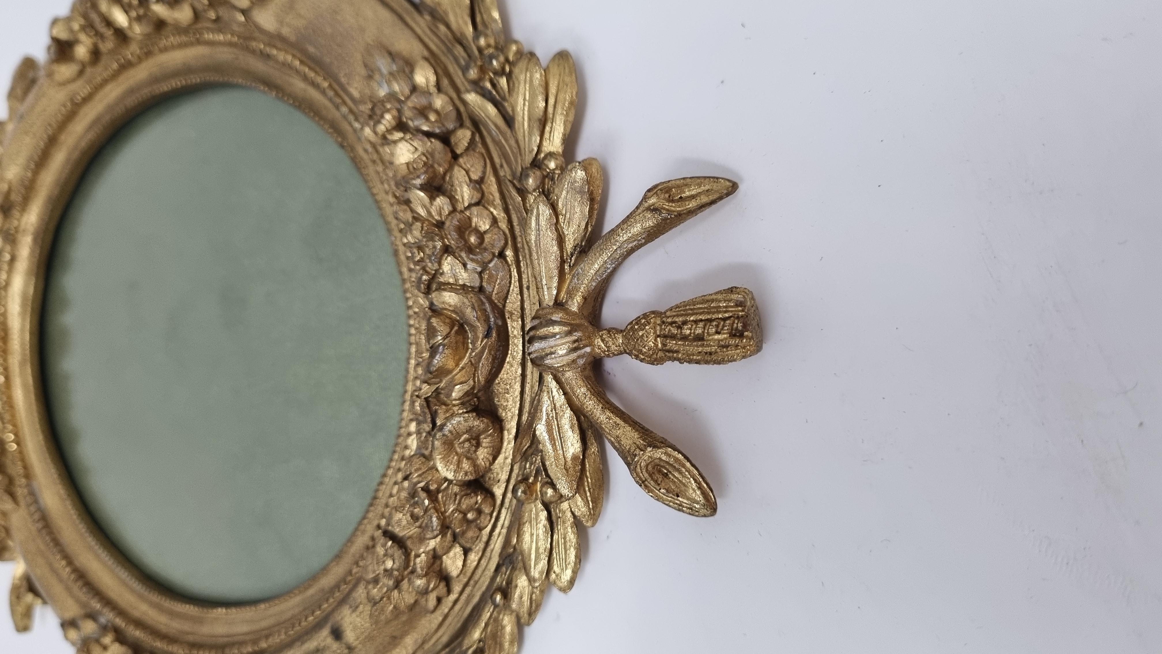 Napoleon III frame in gilded bronze. France second half of the 19th century.