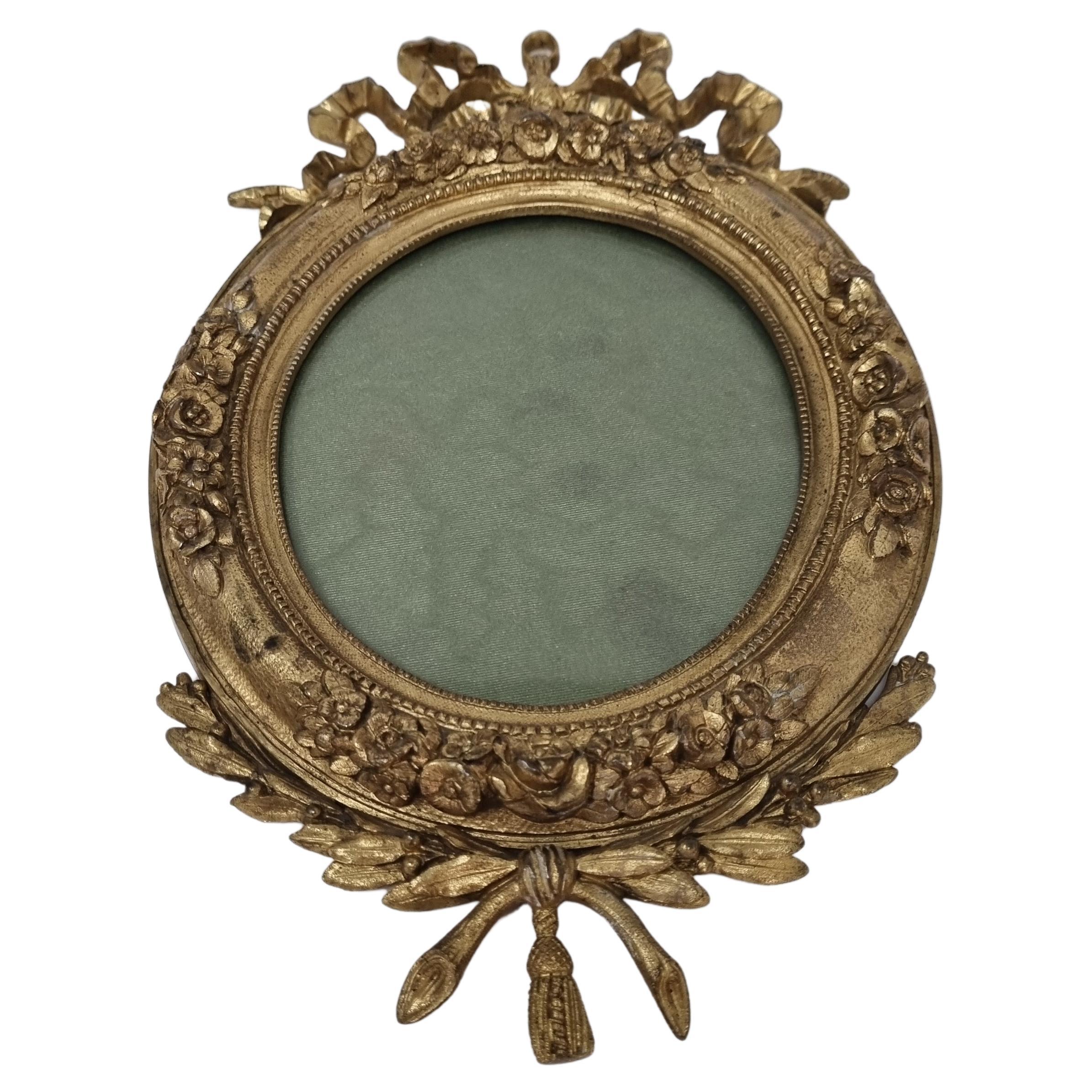 19th Century Napoleon III Frame in Gilded Bronze For Sale