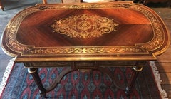 19th Century Napoleon III French Boulle Marquetry Desk