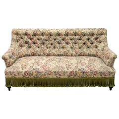 19th Century Napoleon III French Gobelin Coating Sofa