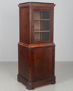 19th Century Napoleon III French Mahogany Vitrine