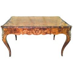 19th Century Napoleon III French Palisander, Rosewood and Walnut Writing Desk