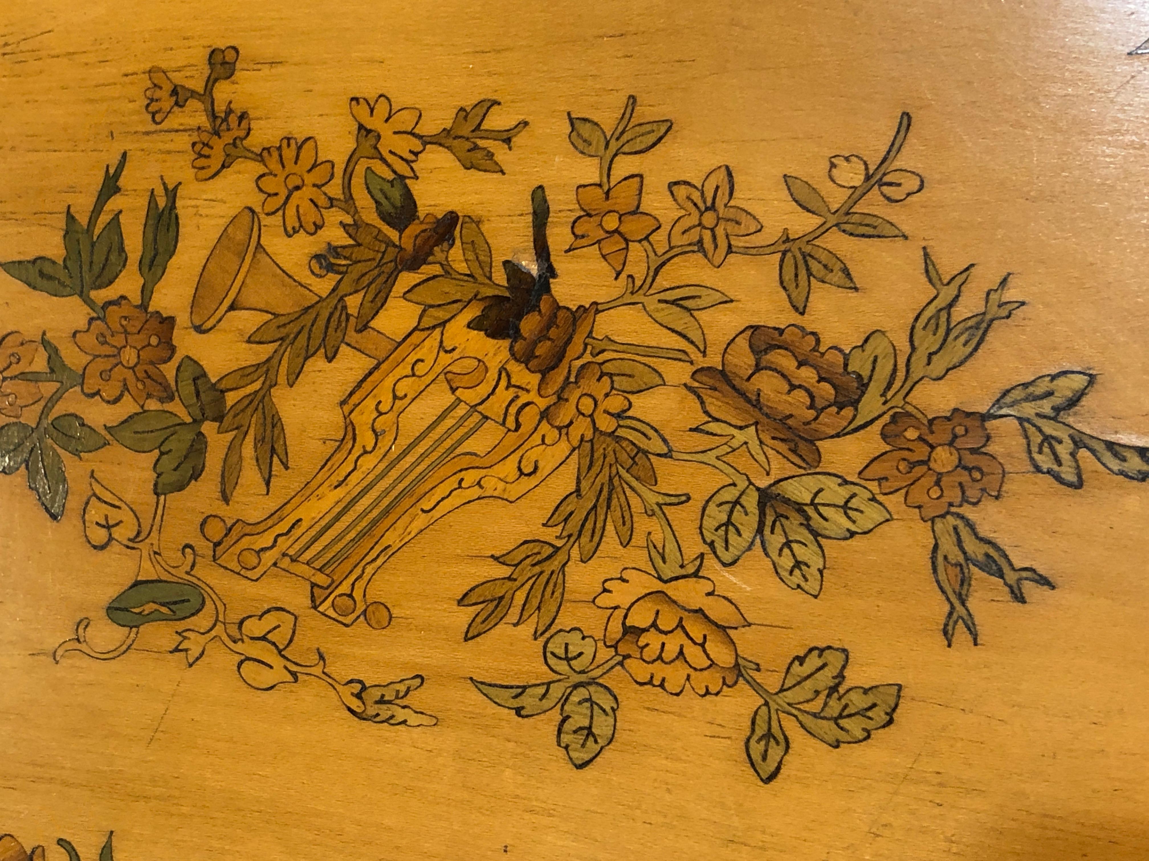 19th Century Napoleon III French Thuya Marquetry Card Table, 1860s 5