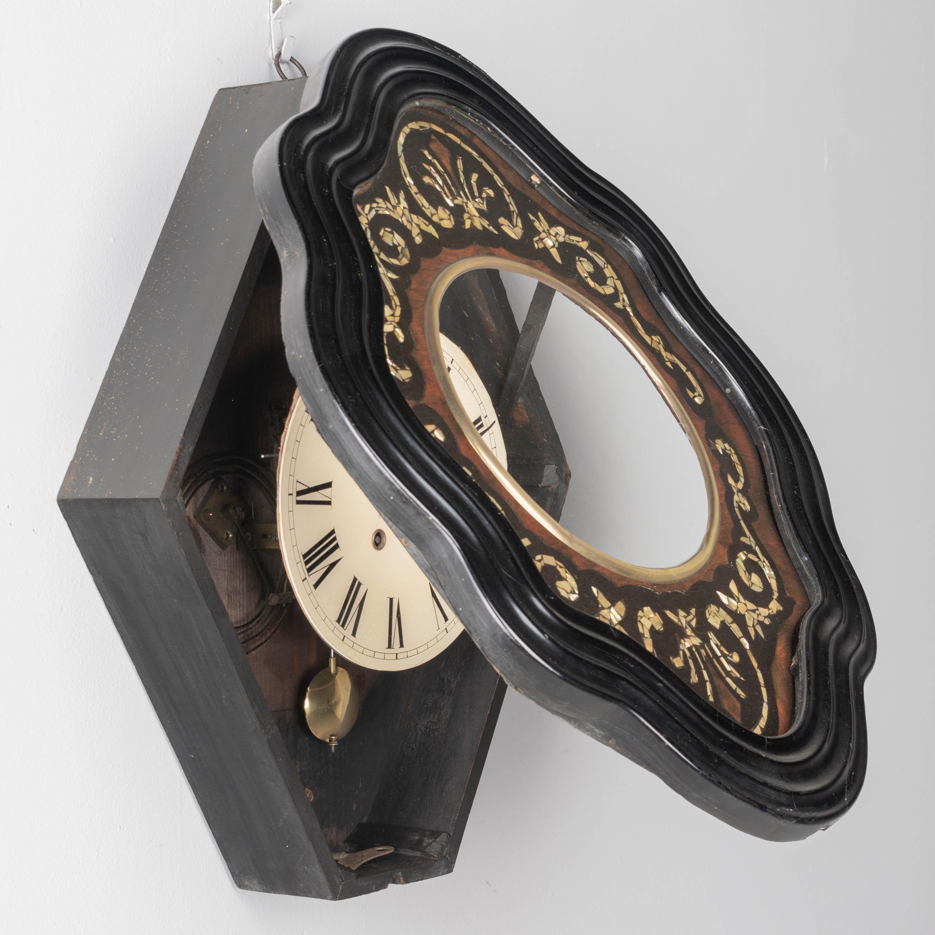 19th Century Napoleon III French Wall Clock For Sale 6