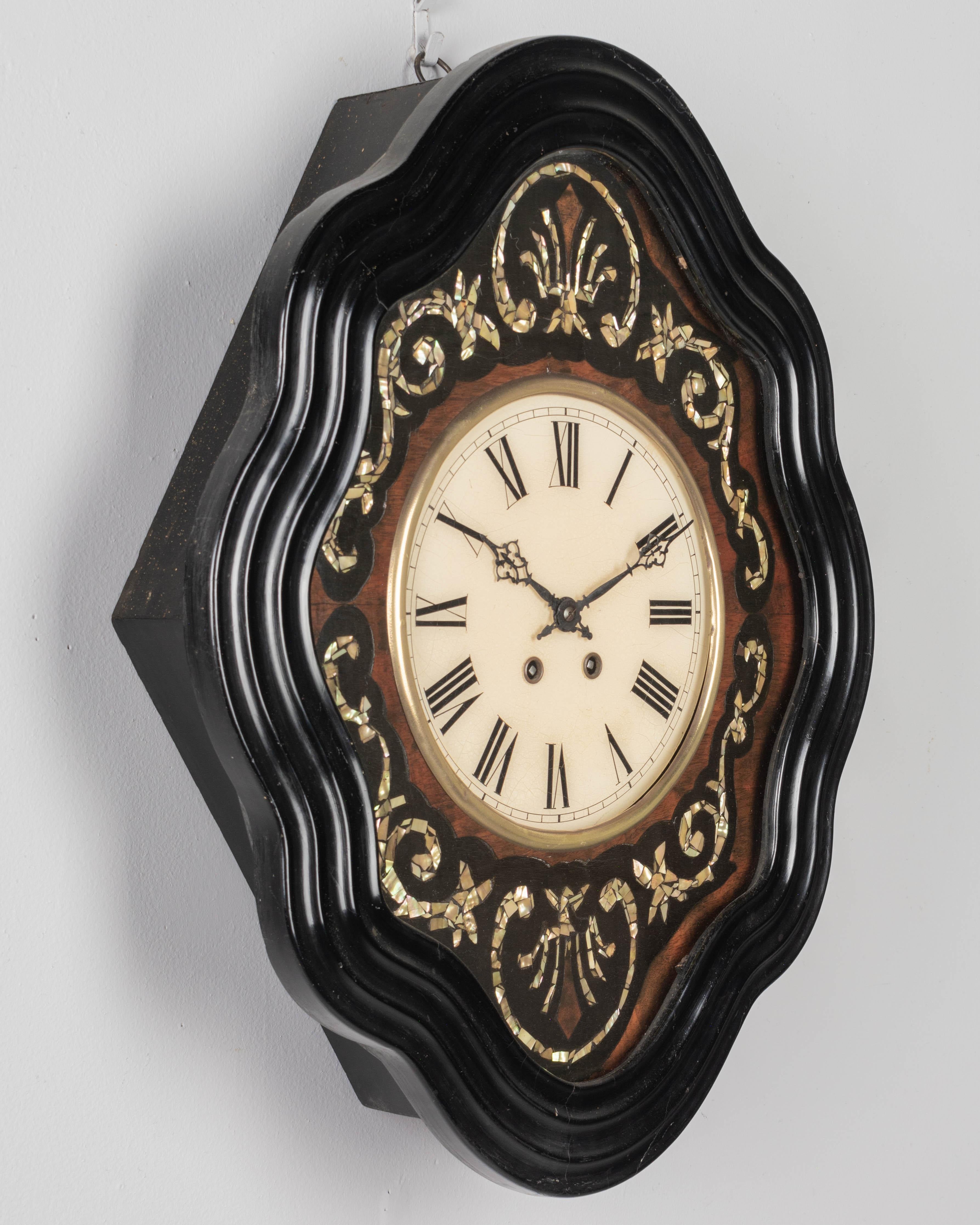 19th Century Napoleon III French Wall Clock For Sale 3