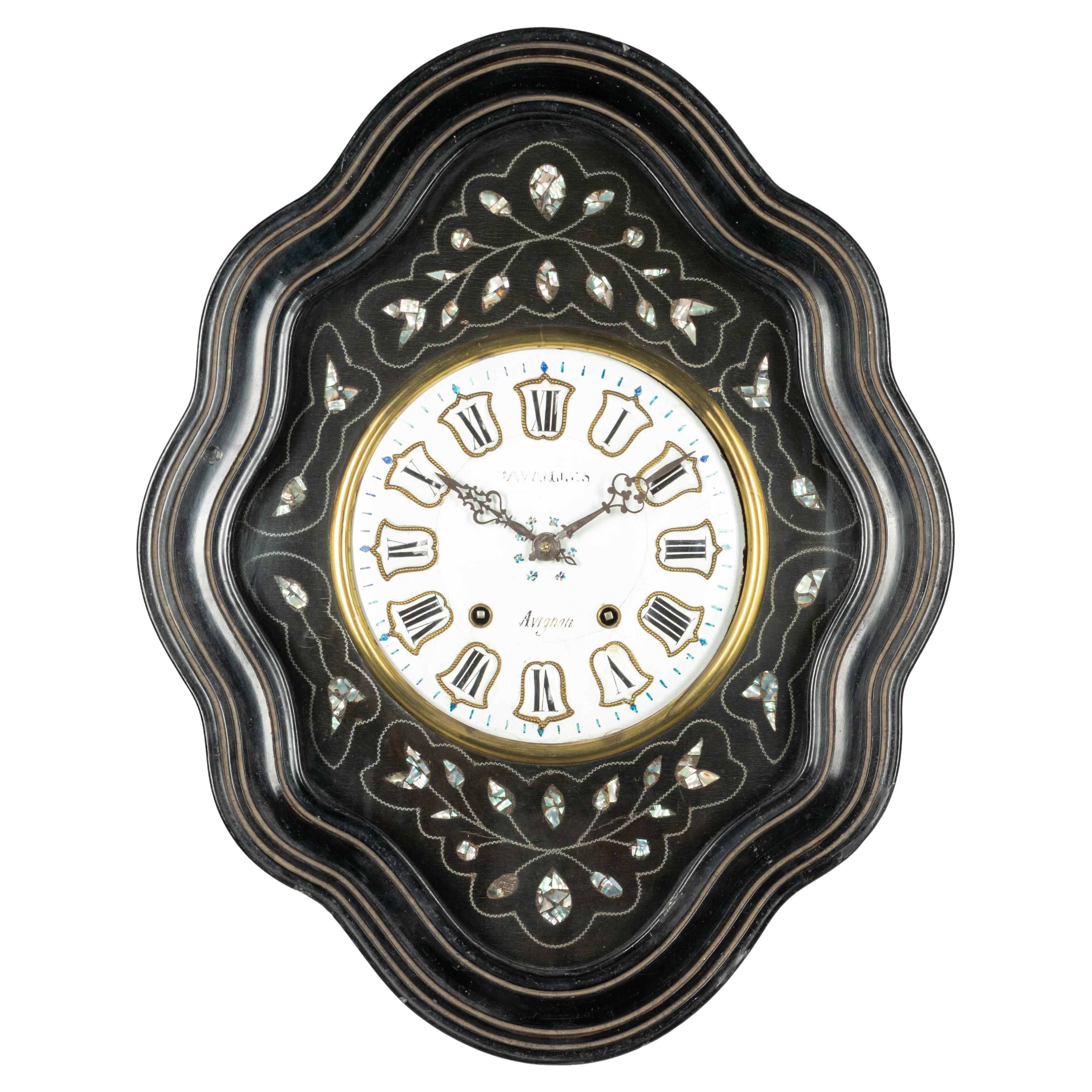 19th Century Napoleon III French Wall Clock