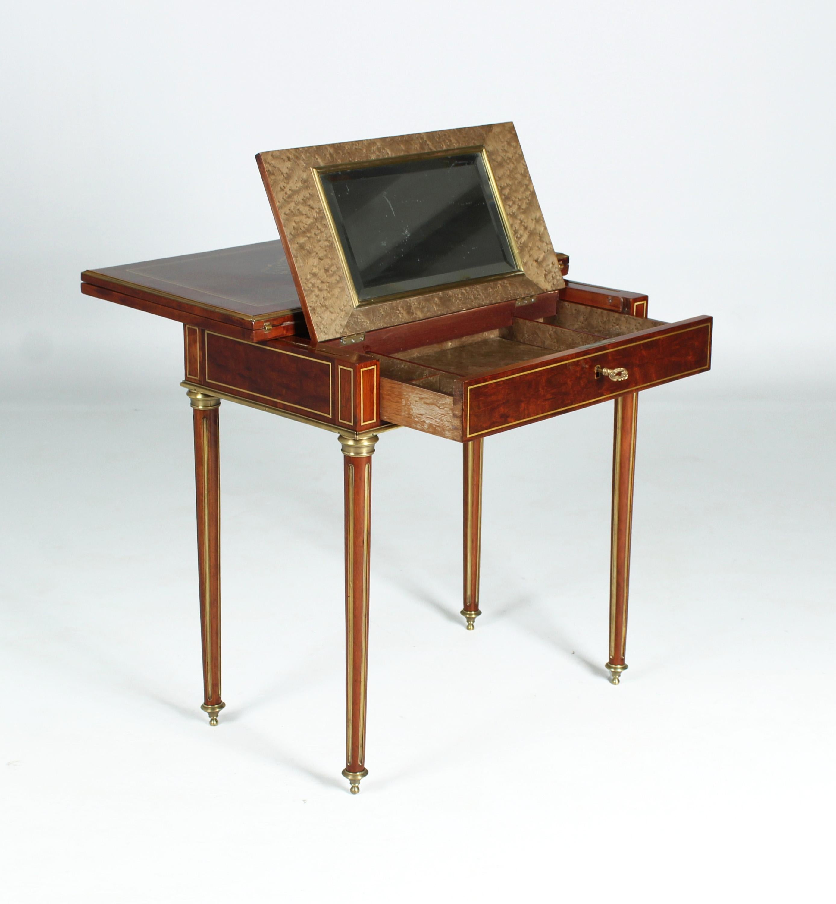 Late 19th Century 19th Century Napoleon III Game and Make Up Table, France, circa 1870