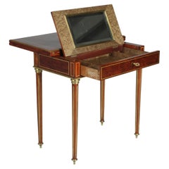 Antique 19th Century Napoleon III Game and Make Up Table, France, circa 1870