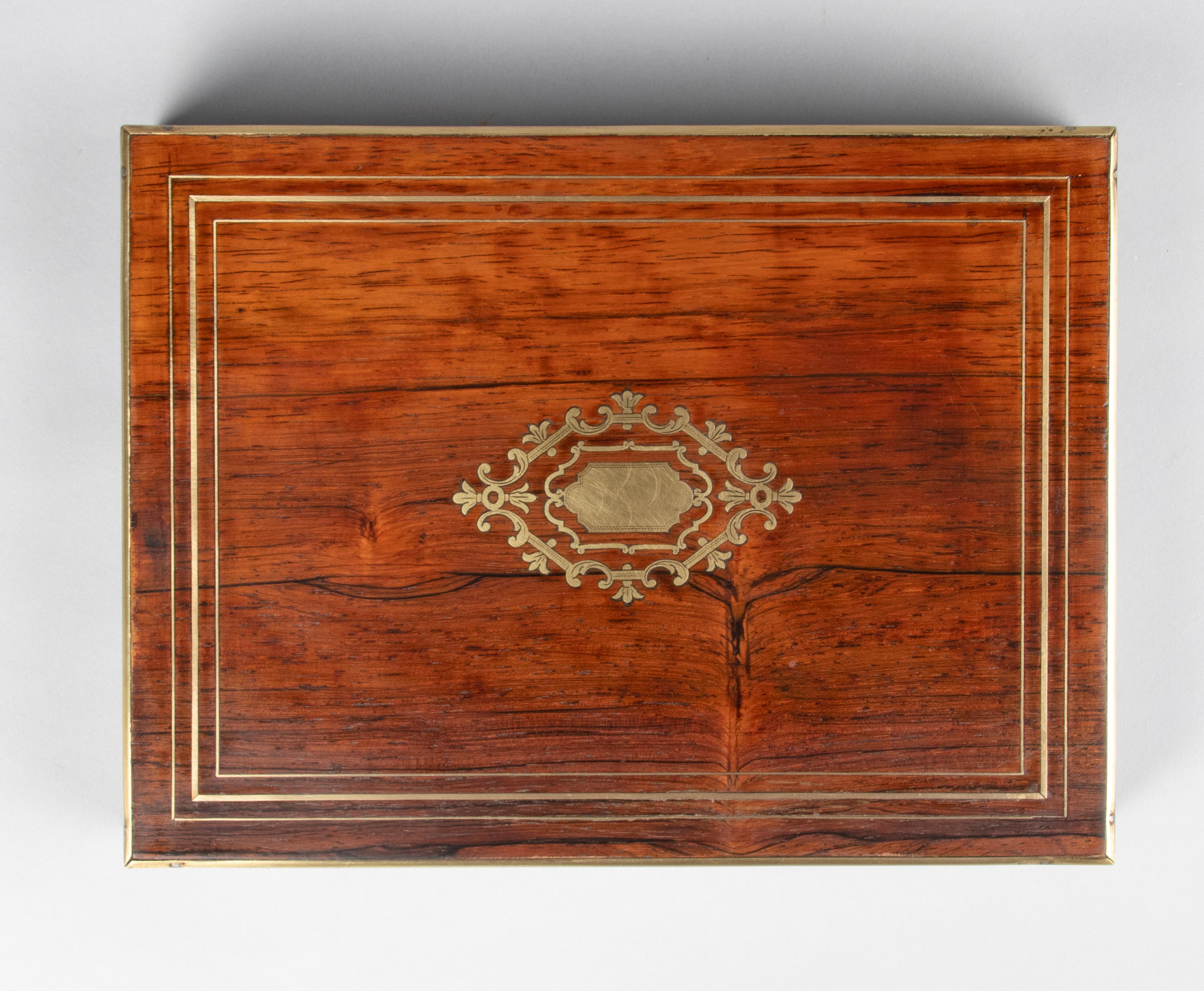 Hand-Crafted 19th Century Napoleon III Game Box For Sale