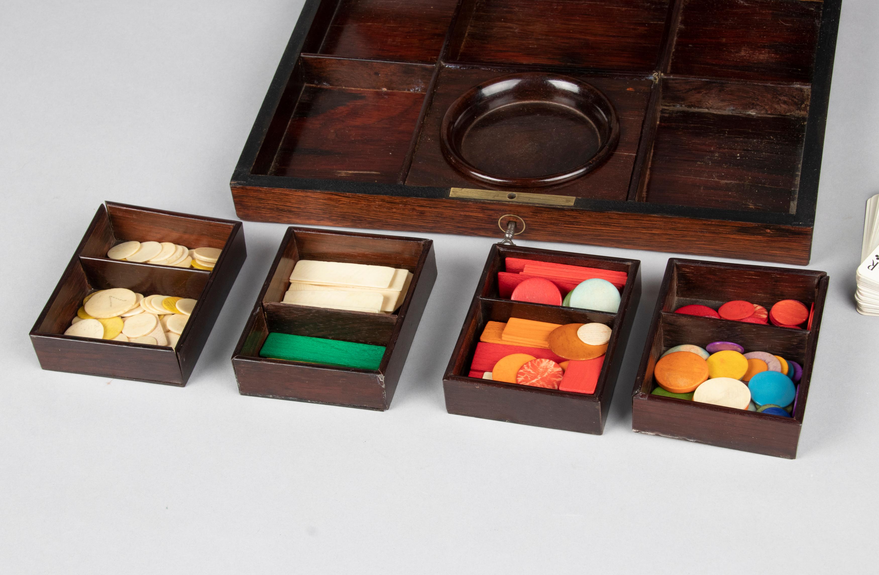 19th Century Napoleon III Game Box In Good Condition For Sale In Casteren, Noord-Brabant