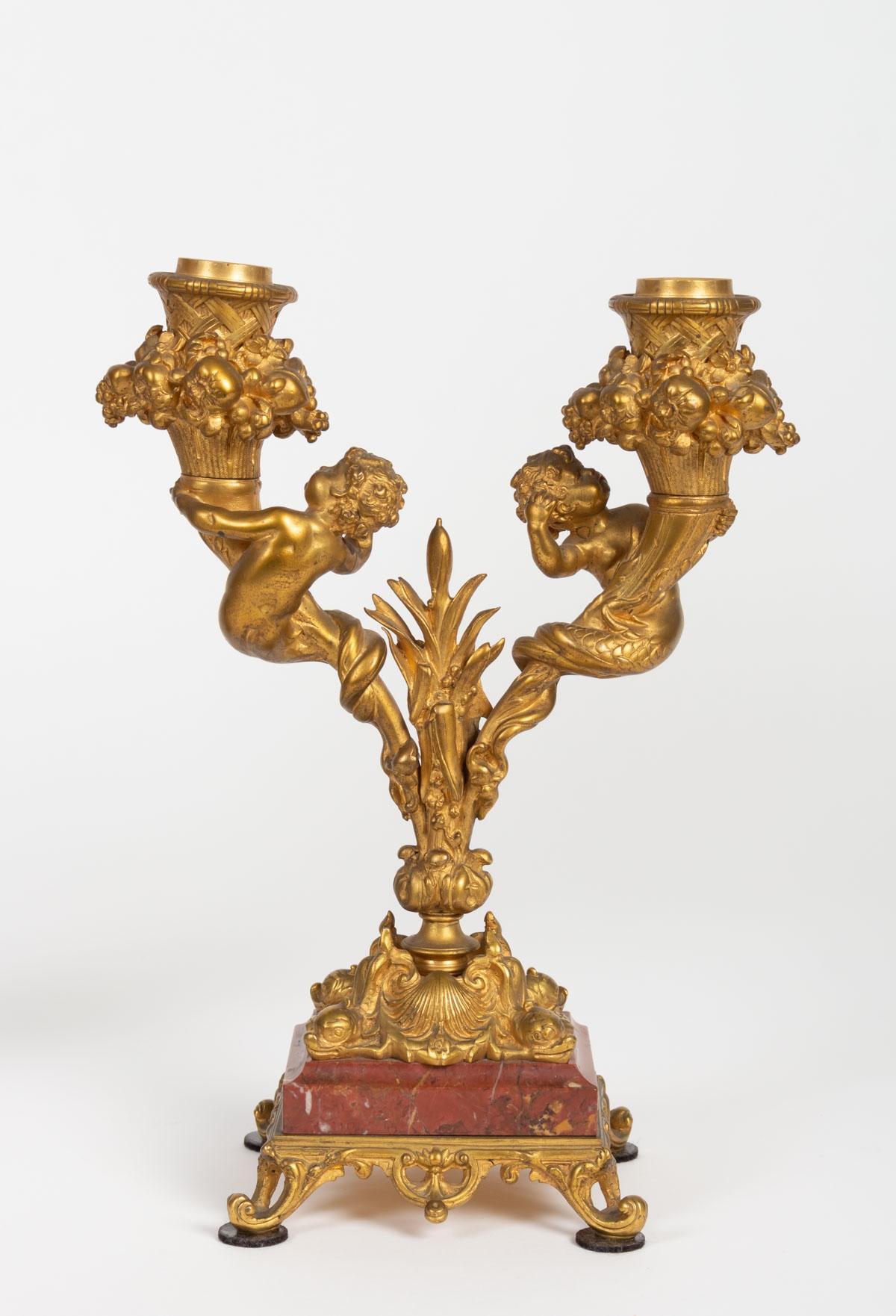 19th Century Napoleon III Gilt Bronze Trim 4