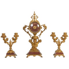 19th Century Napoleon III Gilt Bronze Trim