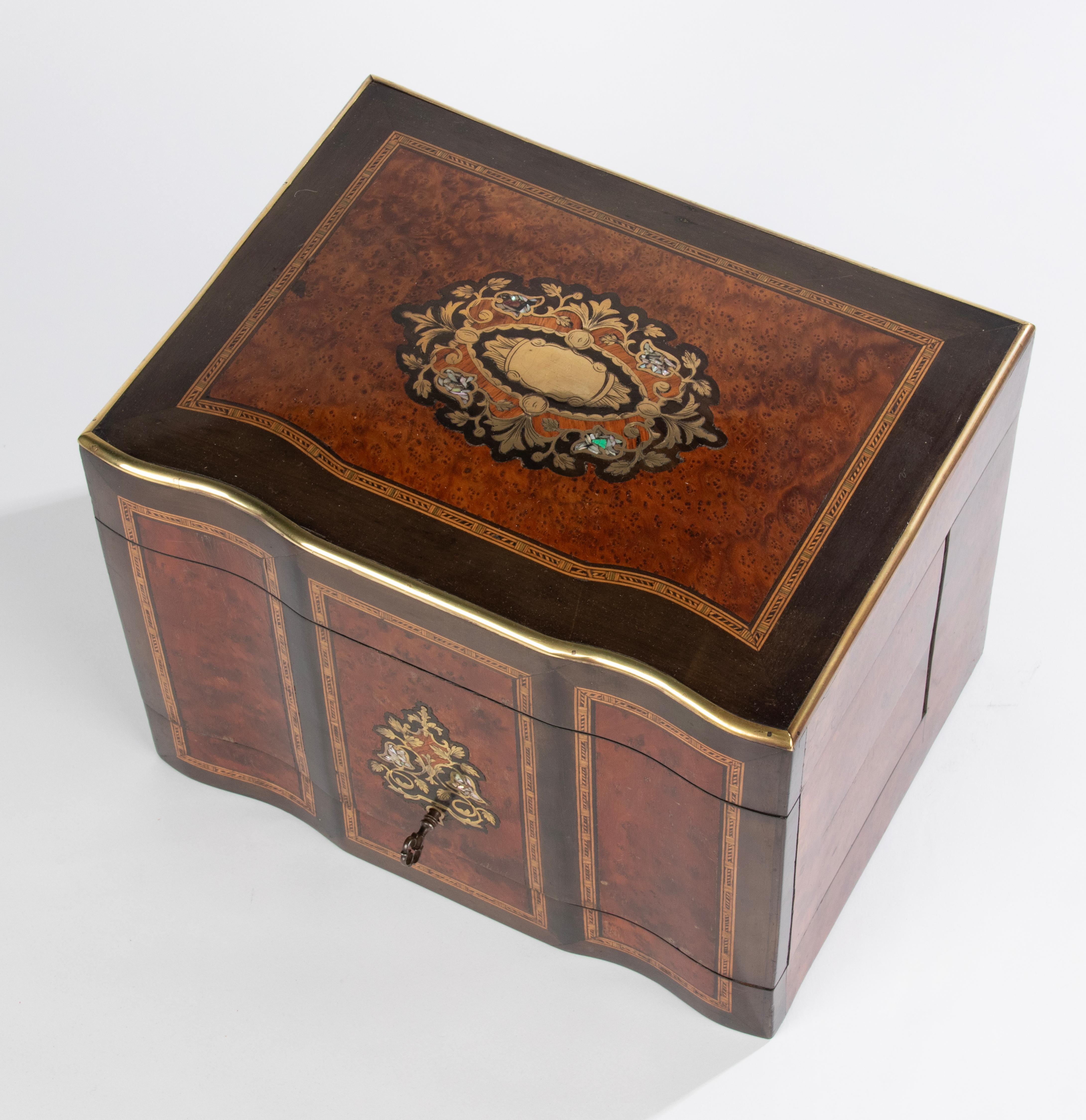 Hand-Crafted 19th Century Napoleon III Liquor Cabinet 
