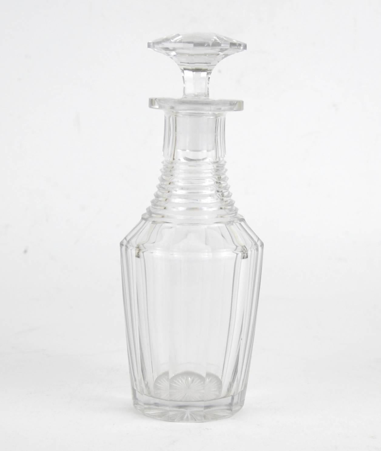 Carafes et verres en cristal de la cave Napoléon III à marqueterie de liqueur du 19e siècle 3