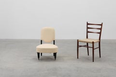 19th century Napoleon III low chair, France