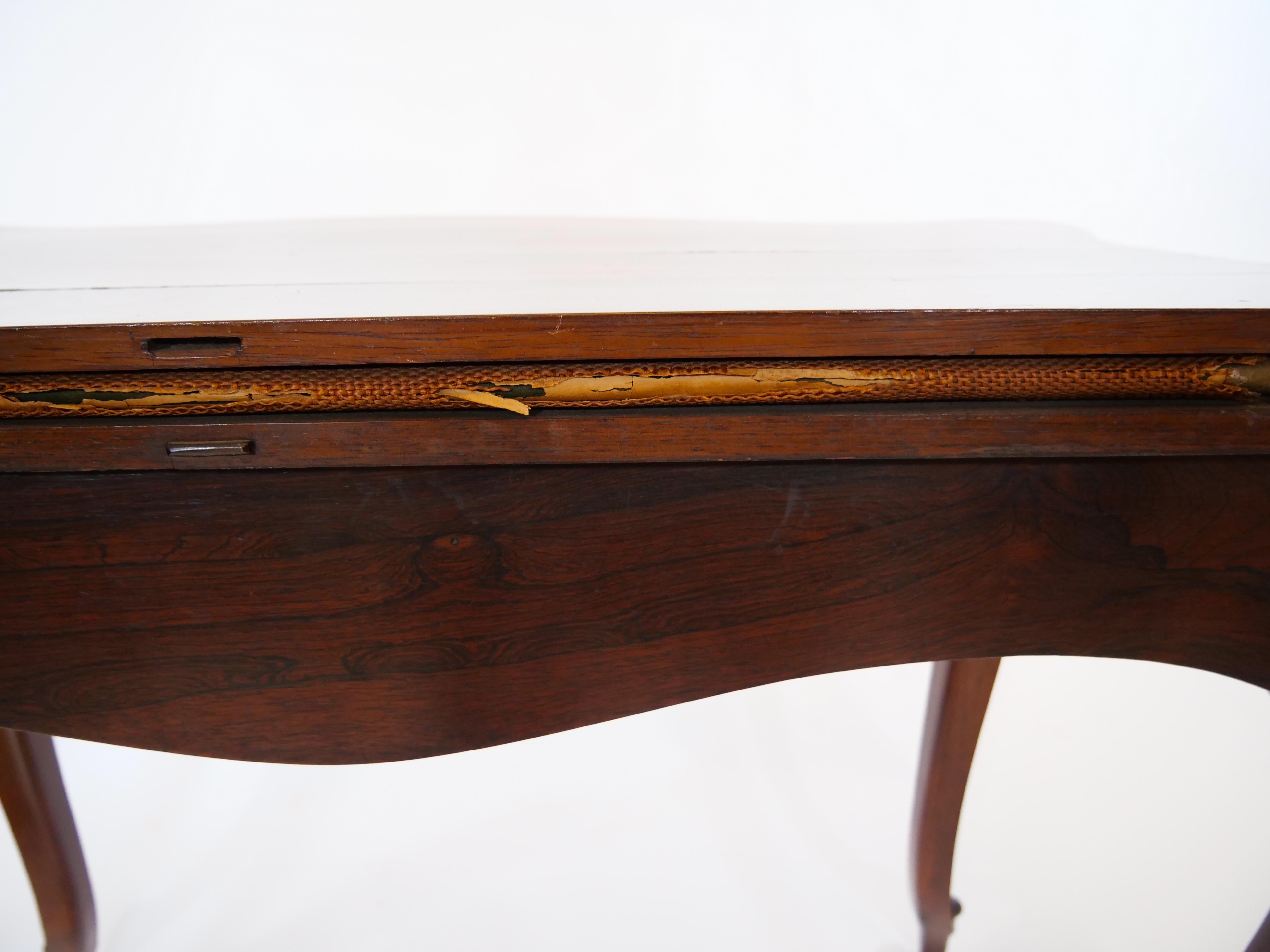 19th Century Napoleon III Mahogany  Console / Game Table  For Sale 10
