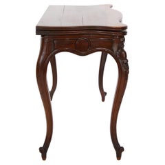 19th Century Napoleon III Mahogany  Console / Game Table