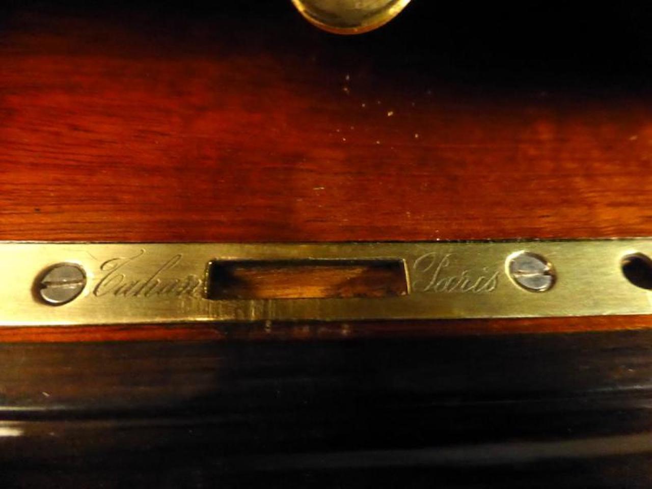 19th Century Napoleon III Marquetry Cigar Cellar, 1850s In Good Condition In LEGNY, FR