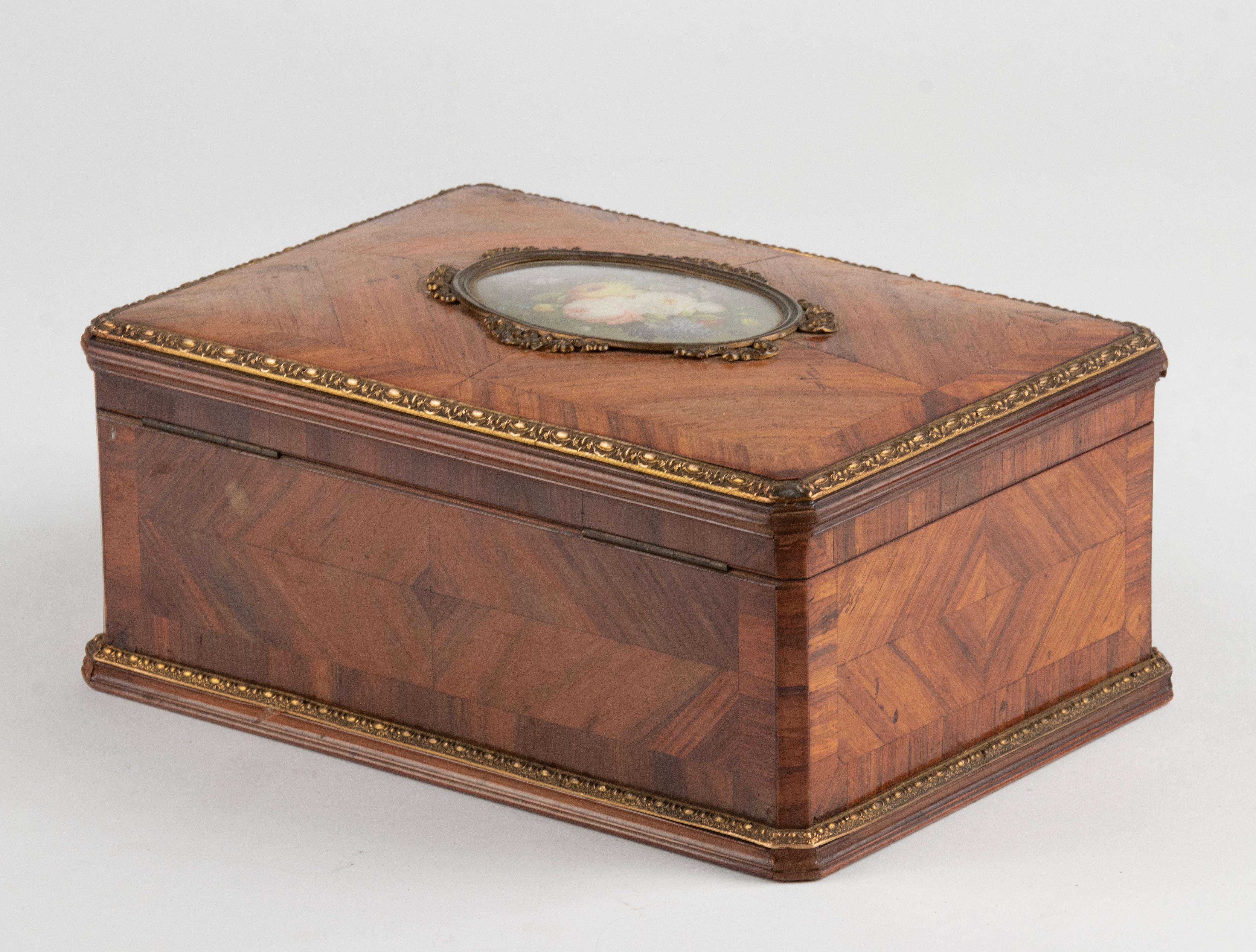 19th Century Napoleon III Marquetry Storage Box 11