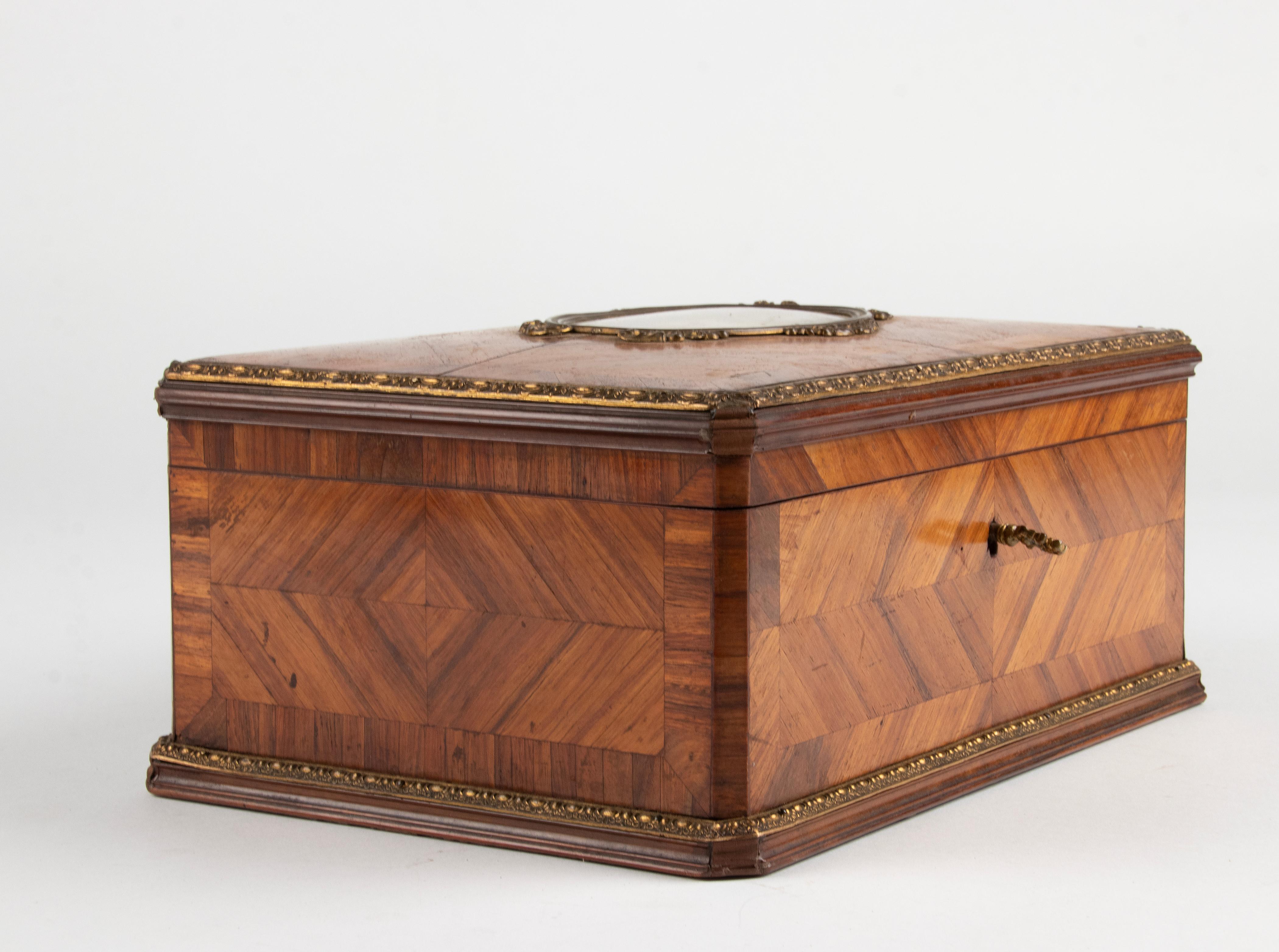 19th Century Napoleon III Marquetry Storage Box 2