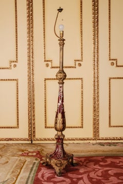 19th Century Napoleon III Museale Floor Lamp Petroleum Lamp