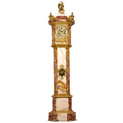 Napoleon III. Standuhr aus Onyx und Marmor, 19. Jahrhundert