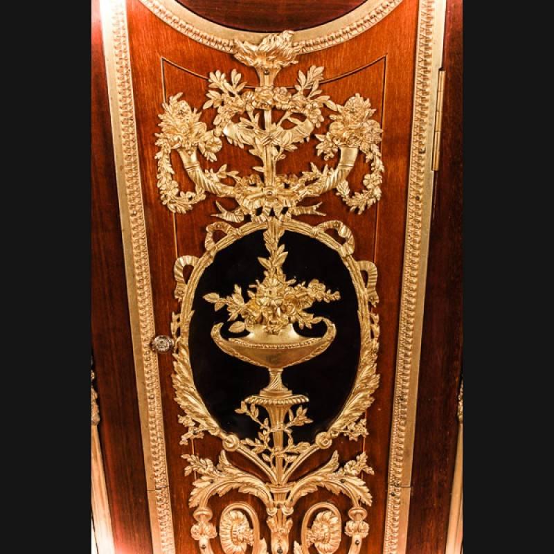 19. Jahrhundert Napoleon III. Pendeluhr Regulateur De Parquet (Holz) im Angebot