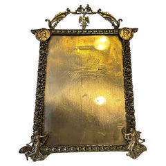 19th century Napoleon III Period Gilded Brass Picture Frame