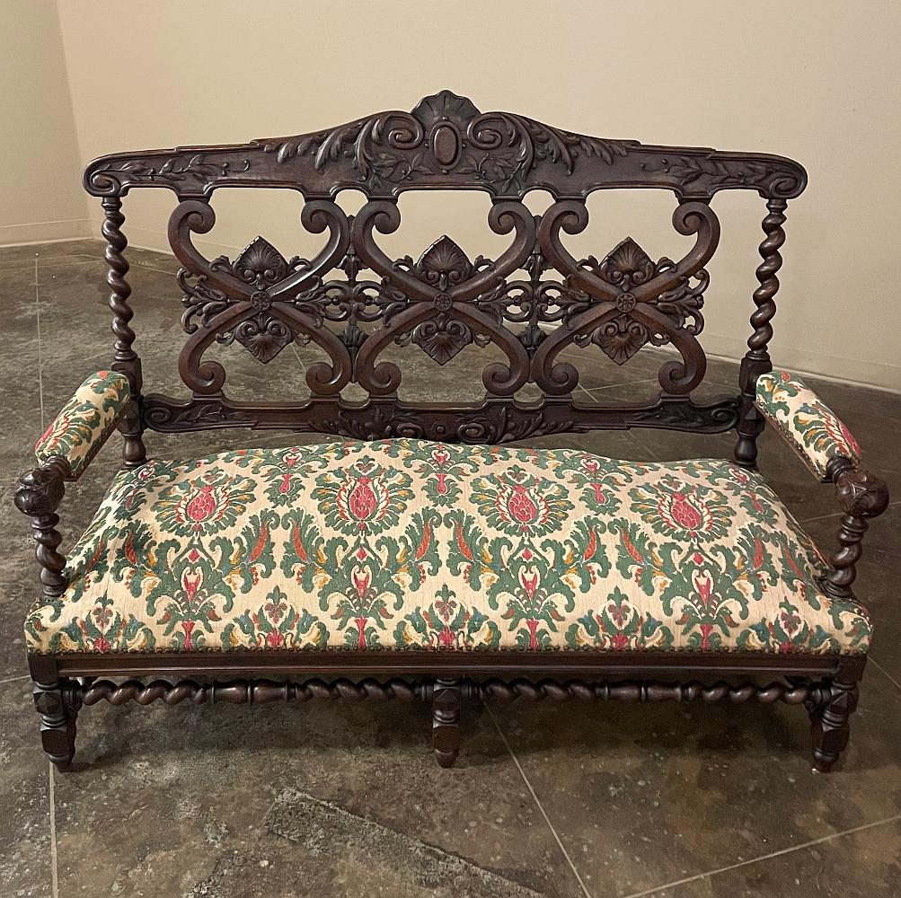 19th Century Napoleon III Period Louis XIV Style Canape ~ Sofa For Sale 6