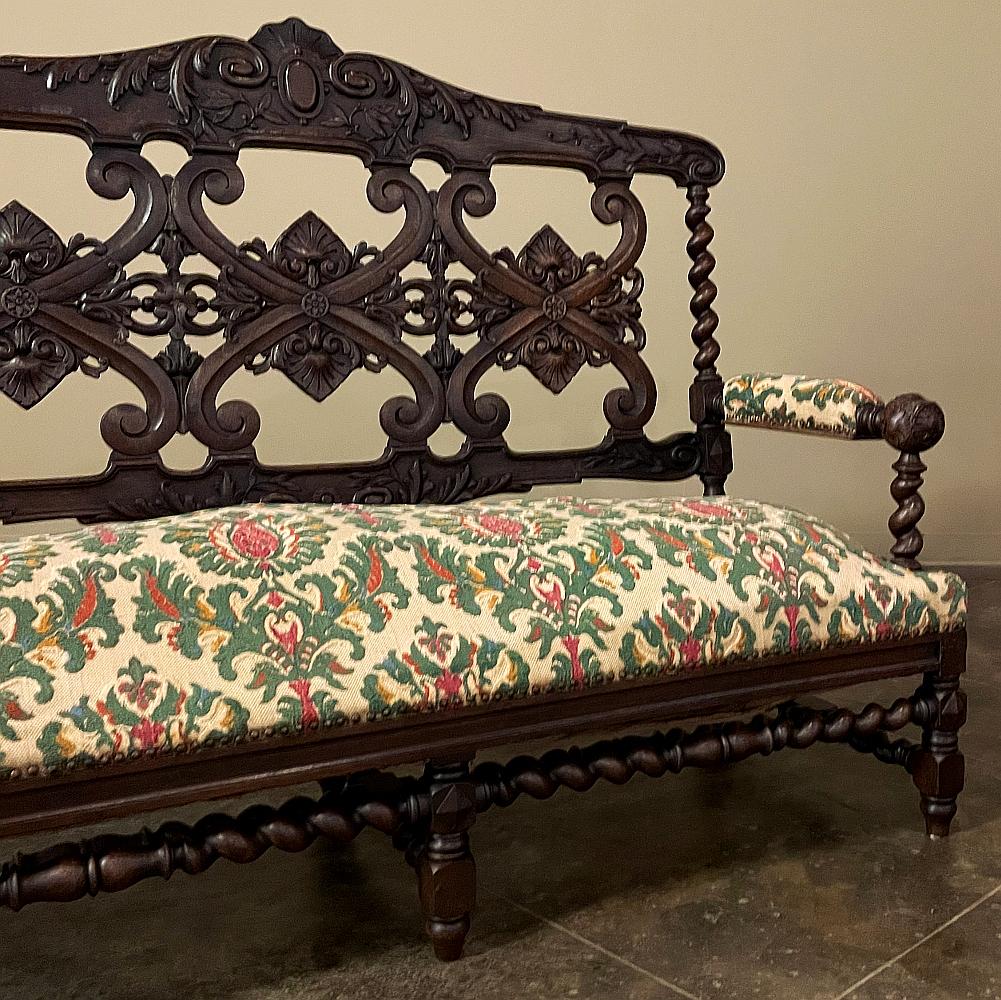 19th Century Napoleon III Period Louis XIV Style Canape ~ Sofa For Sale 8