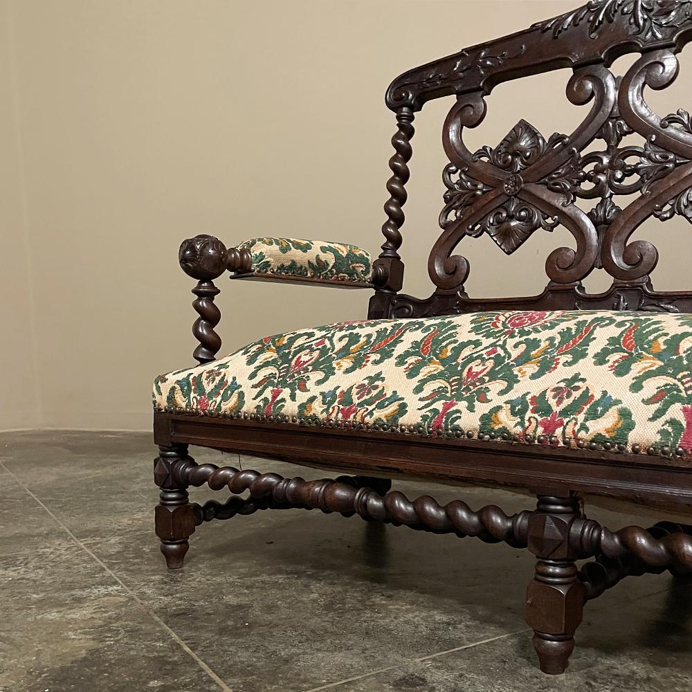 19th Century Napoleon III Period Louis XIV Style Canape ~ Sofa For Sale 10