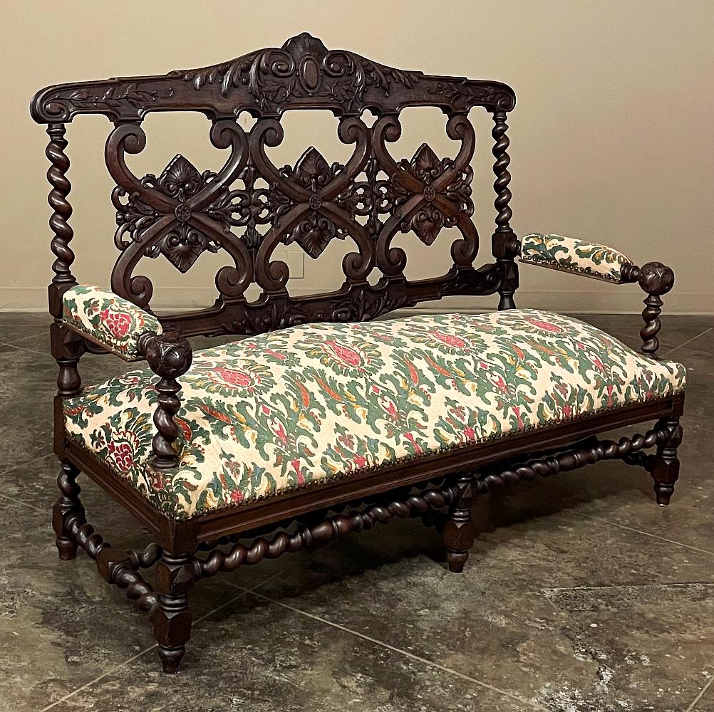 Late 19th Century 19th Century Napoleon III Period Louis XIV Style Canape ~ Sofa For Sale