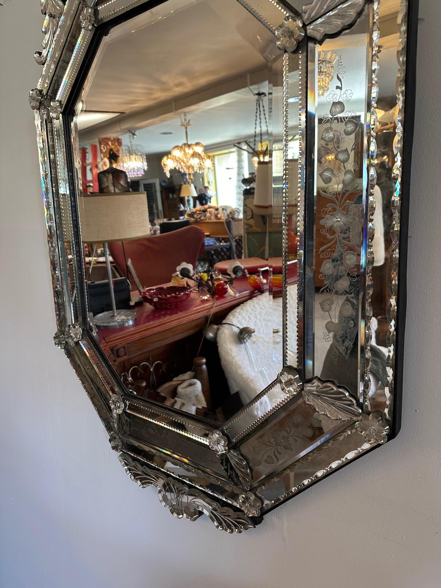 19th century Napoleon III Period Venitian Mirror, 1870s For Sale 2