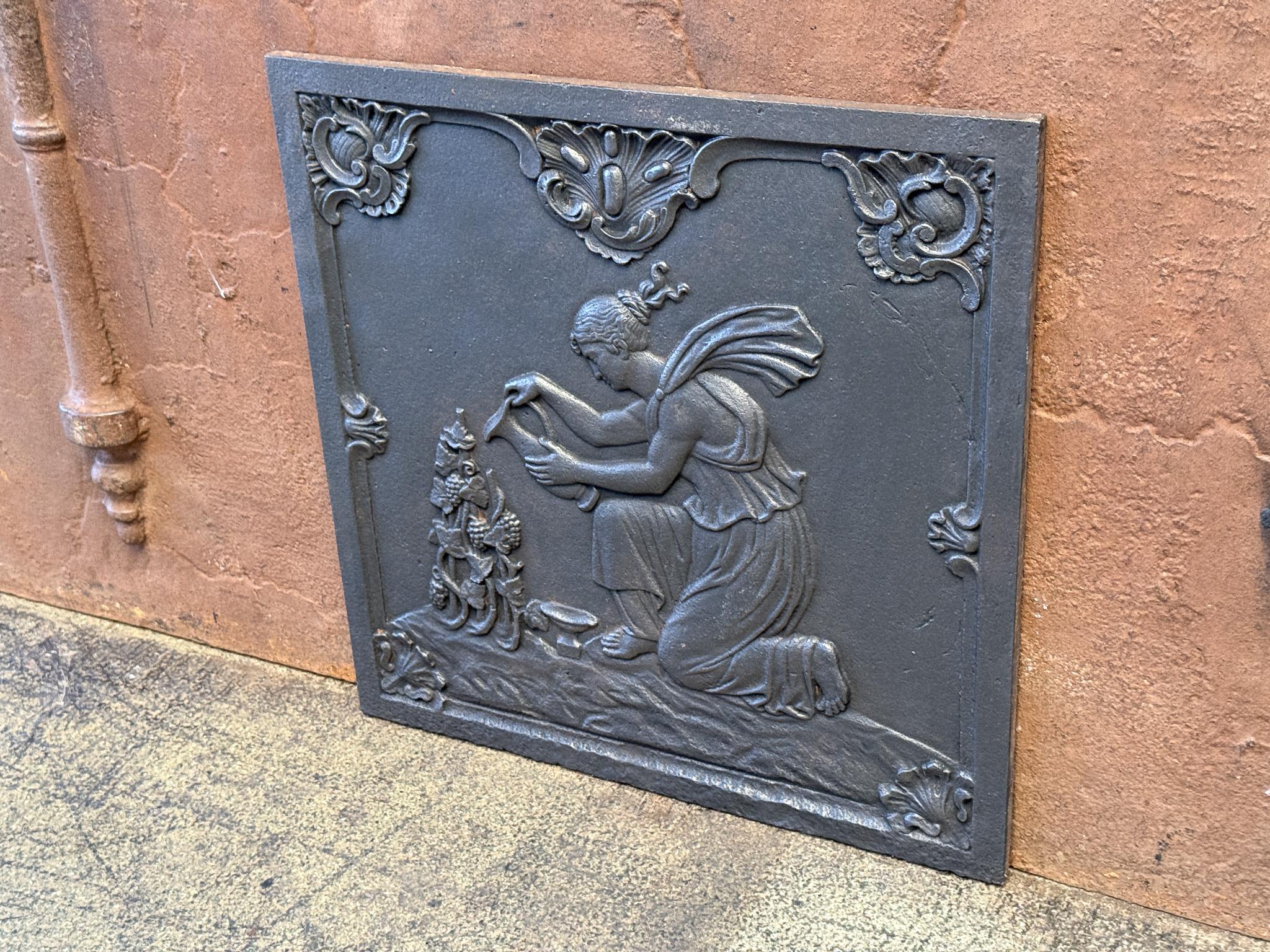 19th Century Napoleon III Period 'Viticulture' Fireback / Backsplash In Good Condition For Sale In Soest, NL