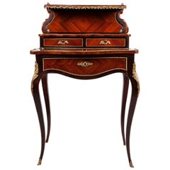19th Century Napoleon III Rosewood French Bureau de Dame