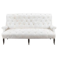 19th Century Napoleon III Scroll Back Sofa