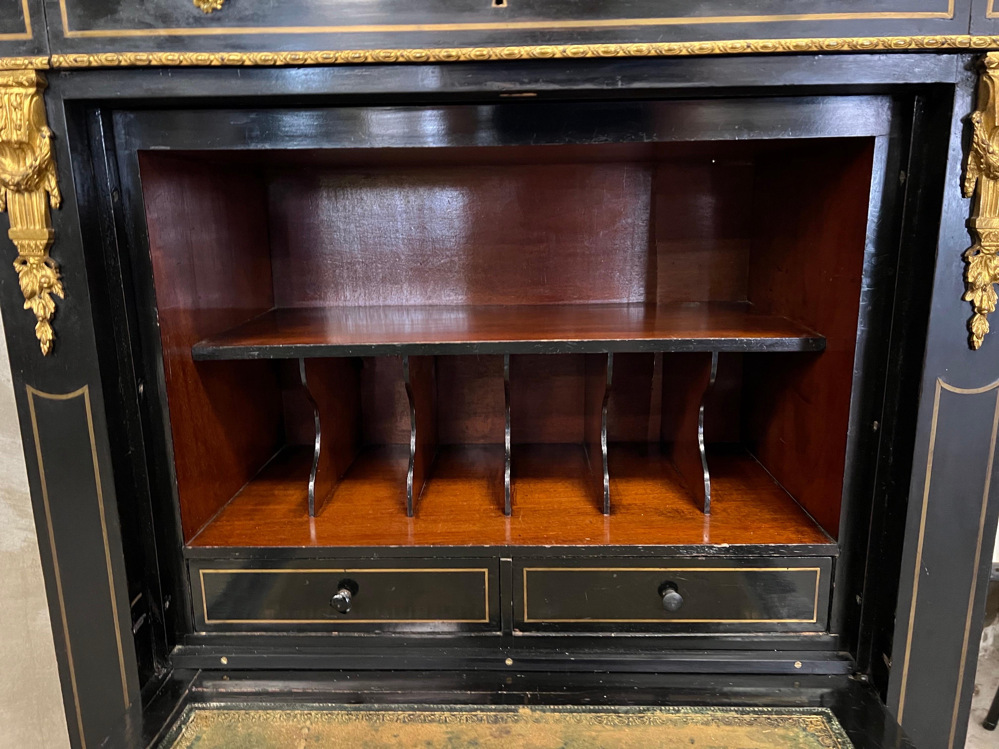 19th Century Napoleon III Secretaire á Abattant Designed as a Semainier 4