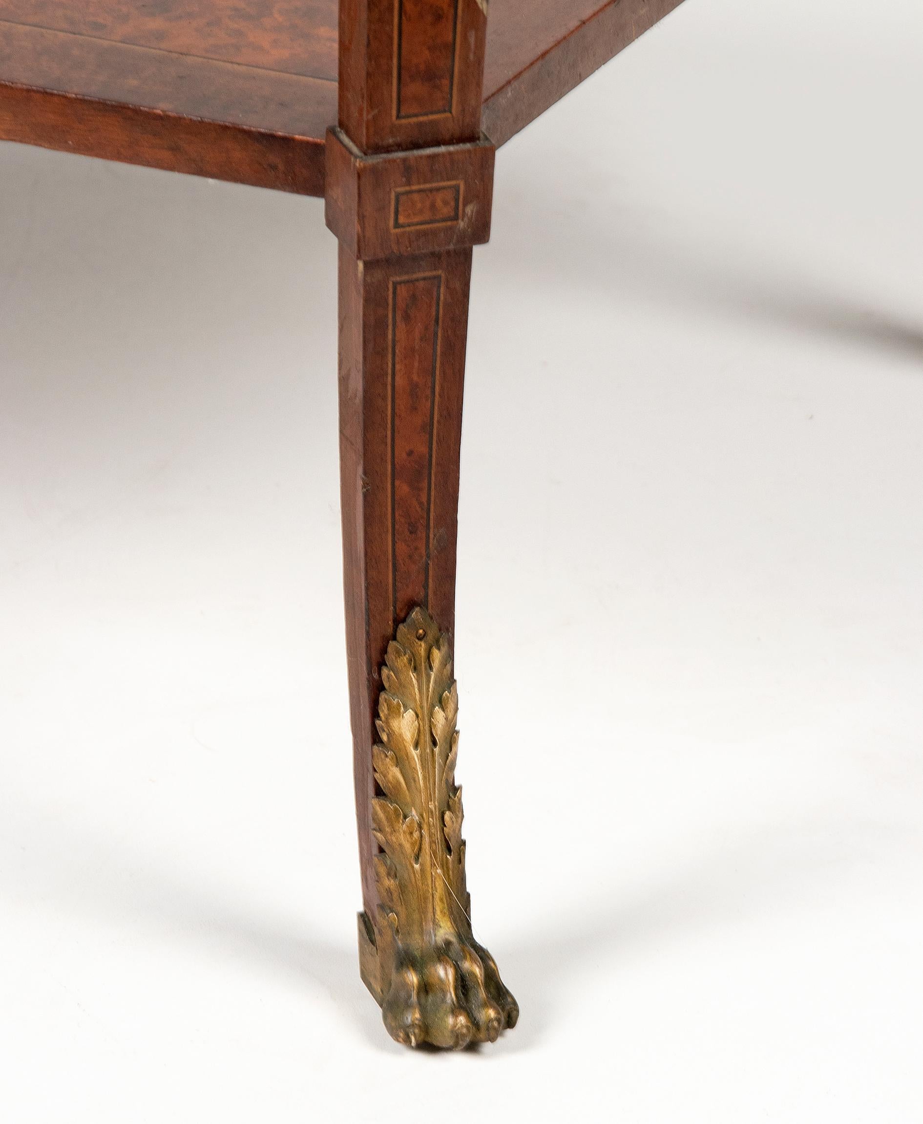 Bronze 19th Century Napoleon III Side Table, Maison L'Escalier de Cristal Paris For Sale