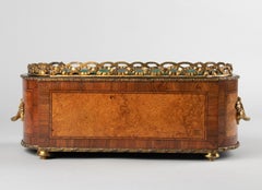 19th Century Napoleon III Style Flower Stand with Marquetry Inlay Wood