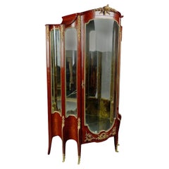19th Century Napoleon III Style Mahogany Vitrine