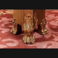 19th Century Napoleon III Style Three-Sided Paws Column