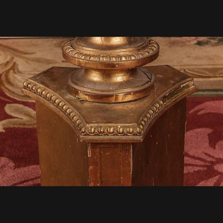 19th Century Napoleon III Style Three-Sided Paws Column For Sale at 1stDibs