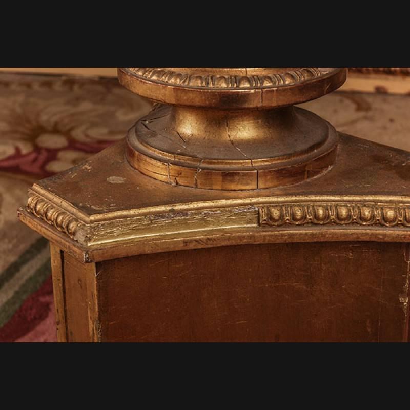 19th Century Napoleon III Style Three-Sided Paws Column For Sale 2