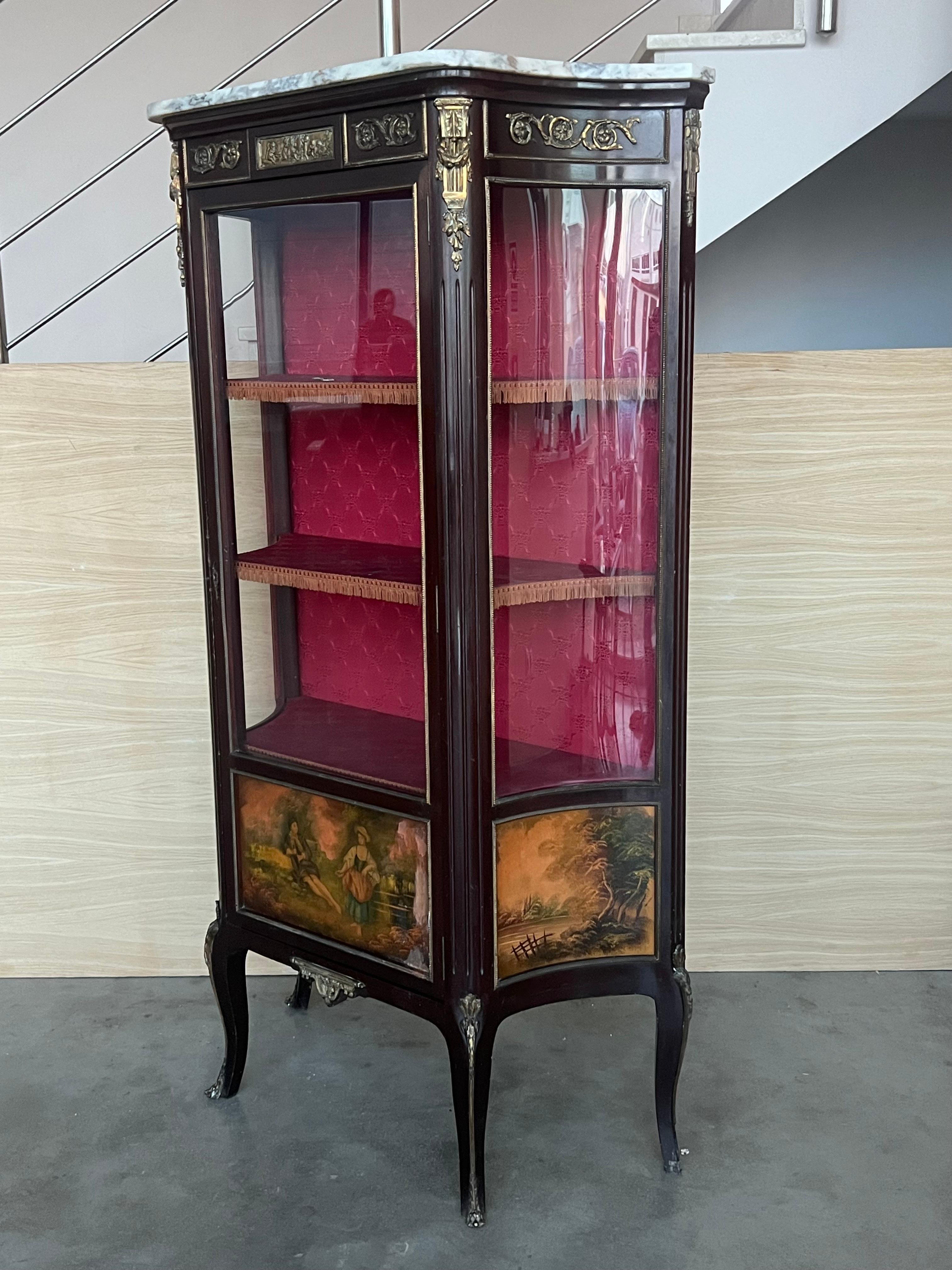 19th Century Napoleon III Style Vitrine For Sale 1